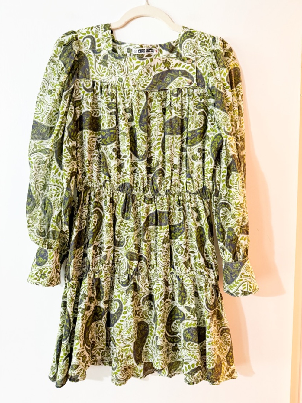 Ciao Lucia Alessandra Dress Mini Paisley Print Size Medium - Picture 2 of 6